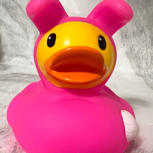 Pink bear duck